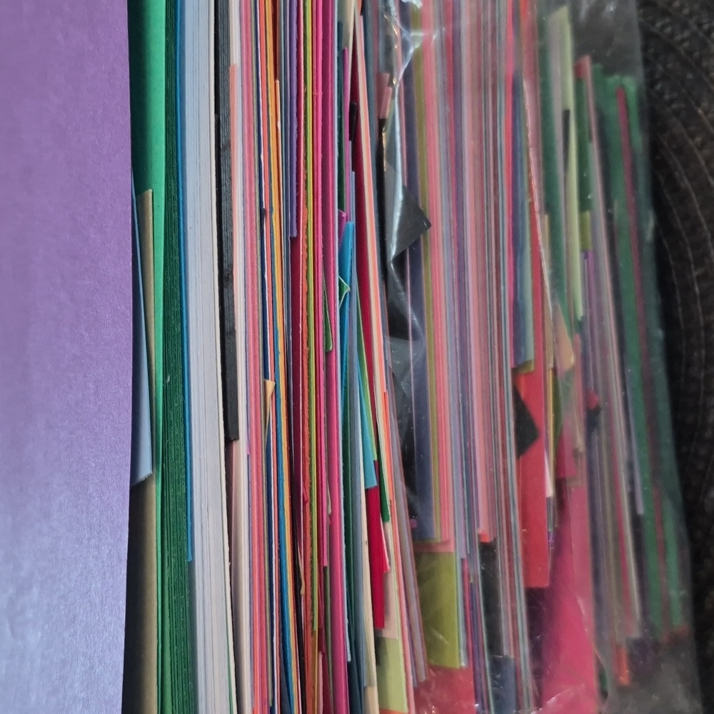 SCRAP PACK 1.8 lbs Of Colorful Cardstock Paper Pieces Card Making Scrapbooking - Picture 4 of 6